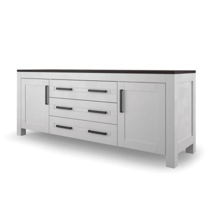 55314 bukova komoda feliciano white k15w z masivu