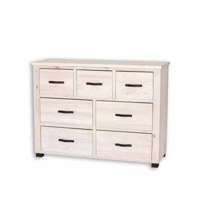 57018 14 moderni bila komoda metal 02 barevne provedeni bily vosk k17 tmavy vosk k02