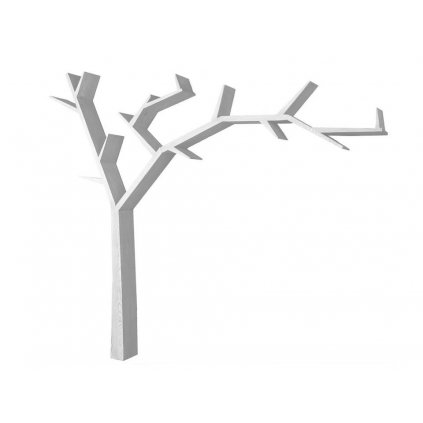 Police ve tvaru stromu WHITE HOME COS17 pravé (Barevné provedení Antická bílá K16 - antická bílá K16)