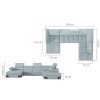 Rohová sedací souprava ELENA XL rozkládací (Provedení Pravé)