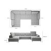 Rohová sedací souprava NICOL XL s regulací hloubky sedu (Provedení Pravé)