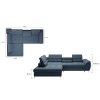 Rohová sedací souprava PIETRO rozkládací (Provedení Pravé)