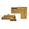 Rohová sedací souprava VIVIEN polohovatelná, s úložným prostorem (Provedení Pravé)