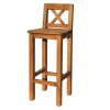 Rustikální barová židle CORDOBA SIL23 (Barevné provedení Bezbarvý vosk K09)
