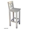 Rustikální barová židle WHITE HOME SIL23 (Barevné provedení Antická bílá K16 - antická bílá K16)