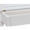 Rustikální bílá lavice SWEET HOME BAX25 bez područek s úložným prostorem (Délka 100 cm)