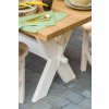 61398 13 rustikalni jidelni stul white home mes16 nohy ve tvaru x rozmer stolu 200 x100 cm