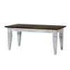 Rustikální konferenční stolek KOLMAR (Barevné provedení Antická bílá K16 - antická bílá K16)