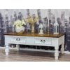 54312 16 rustikalni konferencni stolek white home mes07a vyrezavane nohy barevne provedeni bily vosk k17 tmavy vosk k02
