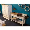 54321 15 rustikalni konzolovy stolek white home mes09 barevne provedeni bily vosk k17 tmavy vosk k02
