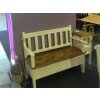 Rustikální lavice WHITE HOME SIL14 100 cm (Barevné provedení Antická bílá K16 - bezbarvý vosk K09, Provedení varianta A)