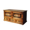 Rustikální TV stolek CORDOBA RTV08 (Barevné provedení Bezbarvý vosk K09)
