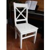 Rustikální židle SWEET HOME SIL25 (Barevné provedení Bílá - ořech lak)