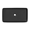66976 2 umyvadlo na desku slim black 61 cm