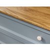Komoda PROVENCE K8P4S z masivu šedomodrá