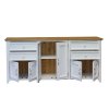 64278 4 komoda provence k12 s dubovou deskou sedomodra