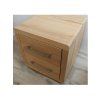 Bukový noční stolek LOUISIANA FORTE 2S z masivu (Barevné provedení Bílá)
