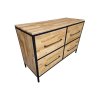 Lofotvá dubová komoda Loft Harmony 4 šuplíky