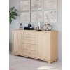60345 8 komoda z masivu bianca anabel barevne provedeni popel bn002