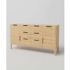 59268 9 komoda z masivu retro malmo na nozickach barevne provedeni seda