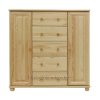 Komoda z masivu Šumava KN60 (Barevné provedení Dub - hl. 42 cm)