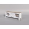 Bílý bukový TV stolek ROMA White KT5