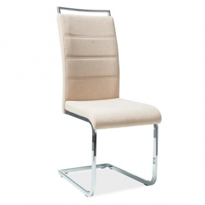 Jídelní židle Oceanus, béžová / stříbrná