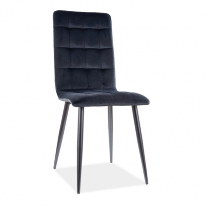 Jídelní židle Otto Velvet, černá