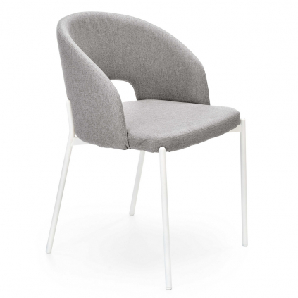 Jídelní židle Selah, šedá / bílá