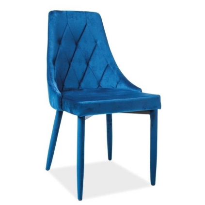 Jídelní židle Trix II Velvet, modrá