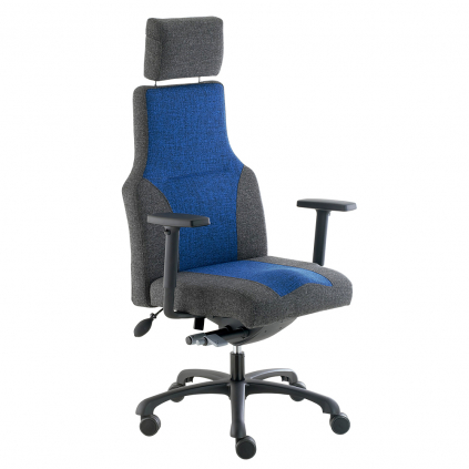 Kancelářská židle Dafne, šedá / modrá