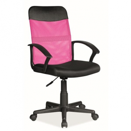 Kancelářská židle Polnaref, černá / růžová