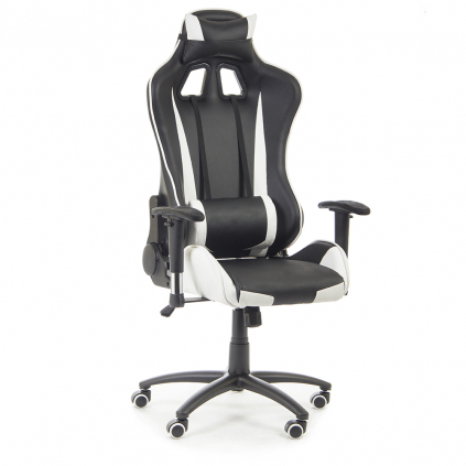 Kancelářská židle Racer, černá / bílá