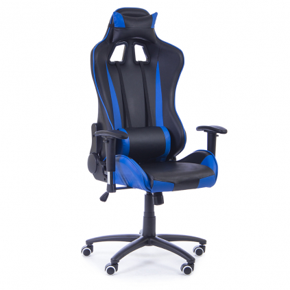 Kancelářská židle Racer, černá / modrá