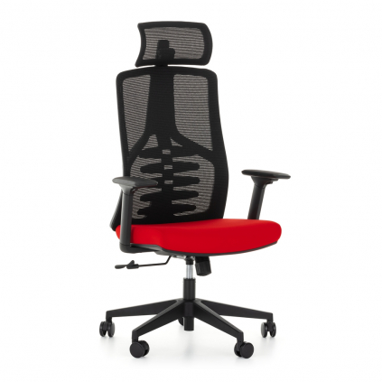 Kancelářská židle Taurino, červená / černá