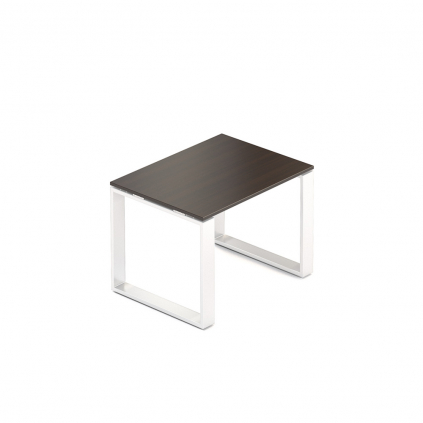 Konferenční stolek Creator 80 x 60 cm, bílá podnož, wenge