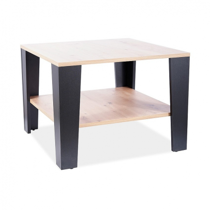 Konferenční stolek Quadra, dub wotan / černá