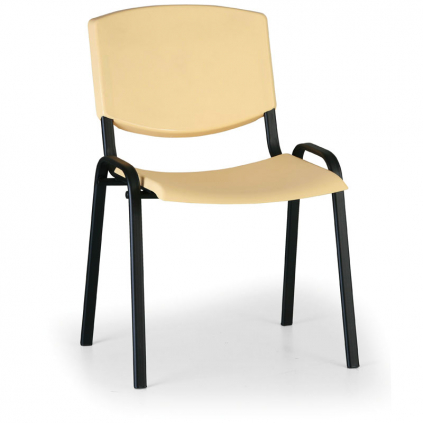 Konferenční židle Design - černé nohy, žlutá