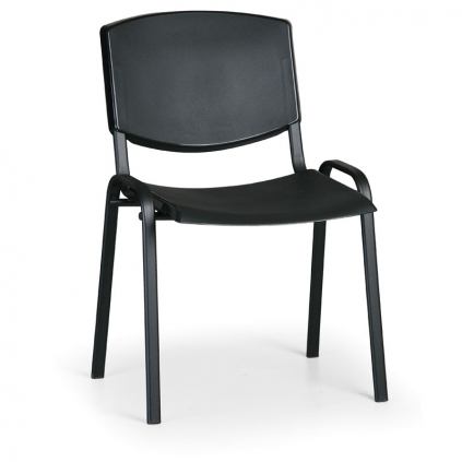 Konferenční židle Design - černé nohy, černá