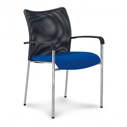 Konferenční židle John, modrá / černá