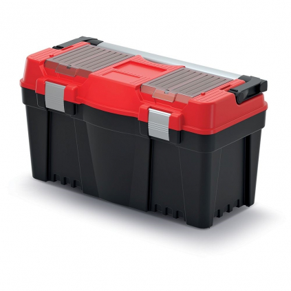 Kufr na nářadí 59,8 × 28,6 × 32,7 cm, červená