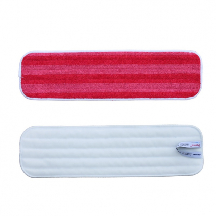 Mop na suchý zip Premium, 47 cm - mikrovlákno, červená