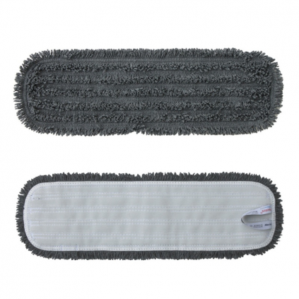 Mop na suchý zip Standard, 47 cm - mikrovlákno, šedá