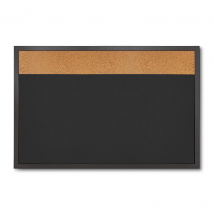 Combi Board blackboard / korek 60 × 90 cm, černá