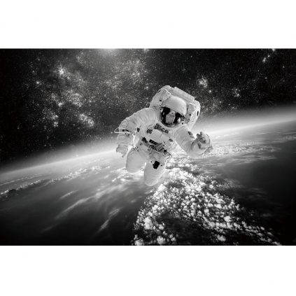Obraz Cosmonaut 120 x 80 cm, černá / bílá