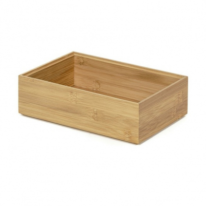 Organizér Compactor Bamboo Box, 22,5 x 15 x 6,5 cm, přírodní dřevo