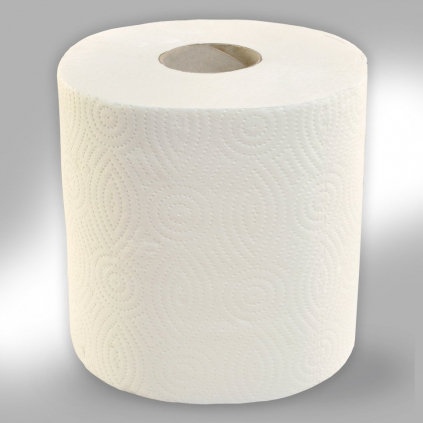 Papírové ručníky v rolích MAXI 2vrstvé 100 m – 6 rolí, bílá