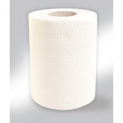 Papírové ručníky v rolích MINI 2vrstvé – 6 rolí, bílá