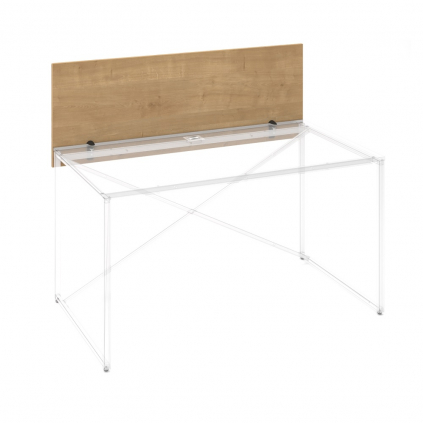 Paraván ProX 158 cm, pro samostatný stůl, dub hamilton / grafit