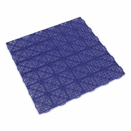 Plastová děrov. dlažba Linea Marte 56,3 x 56,3 x 1,3 cm, modrá